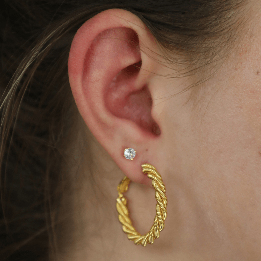 Roped Up Hoops - EVRYJEWELS