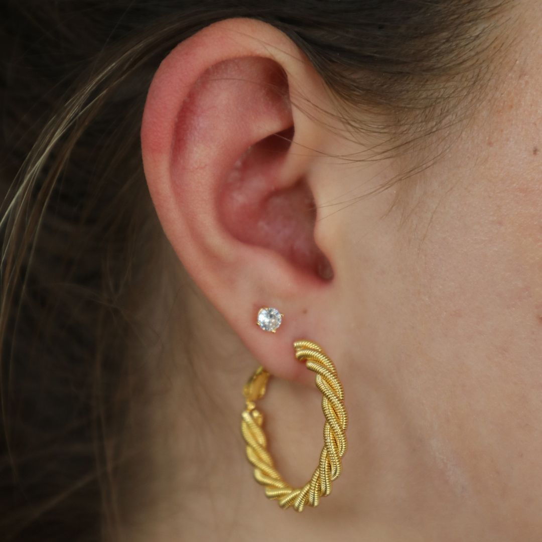 Roped Up Hoops - EVRYJEWELS